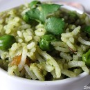 Coriander-Peas Pulao