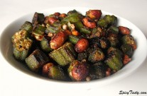 Vendakkai Poriyal – Okra Fry (Version 2)