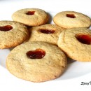 Butter Cookies with Strawberry Jam