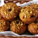 Moist Banana Crunch Muffins