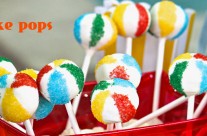 Beach Ball Cake Pops