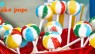 Beach Ball Cake Pops