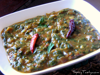 Recipes Spinach on Spinach Curry   Spicy Tasty