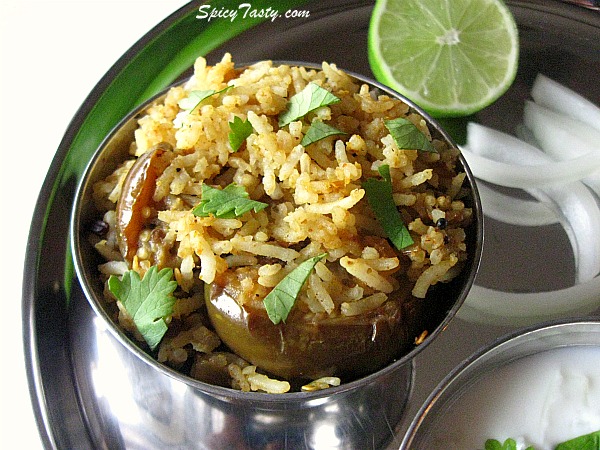 Vangi Bath – Spicy Brinjal Rice